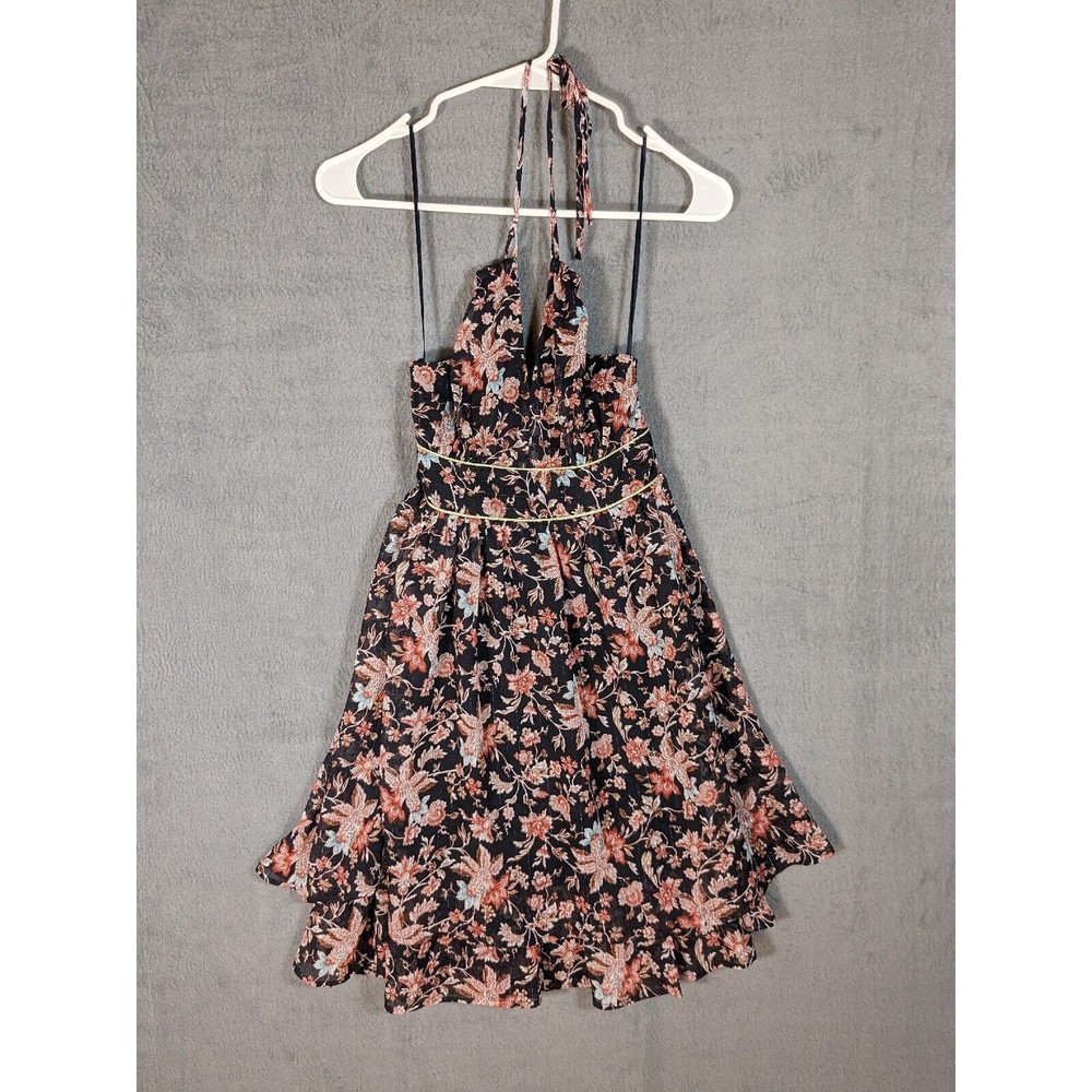 Express Black Floral Sundress Size XS